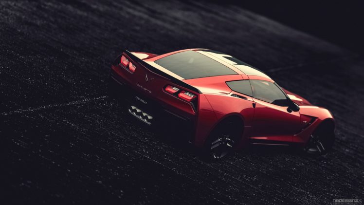 chevy, Chevrolet, Corvette, C7, Muscle, Stingray, Supercars, Convertible, Cars, Usa, Red, Rouge HD Wallpaper Desktop Background