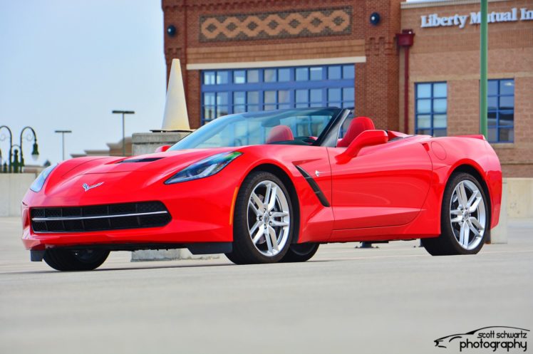 chevy, Chevrolet, Corvette, C7, Muscle, Stingray, Supercars, Convertible, Cars, Usa, Red, Rouge HD Wallpaper Desktop Background