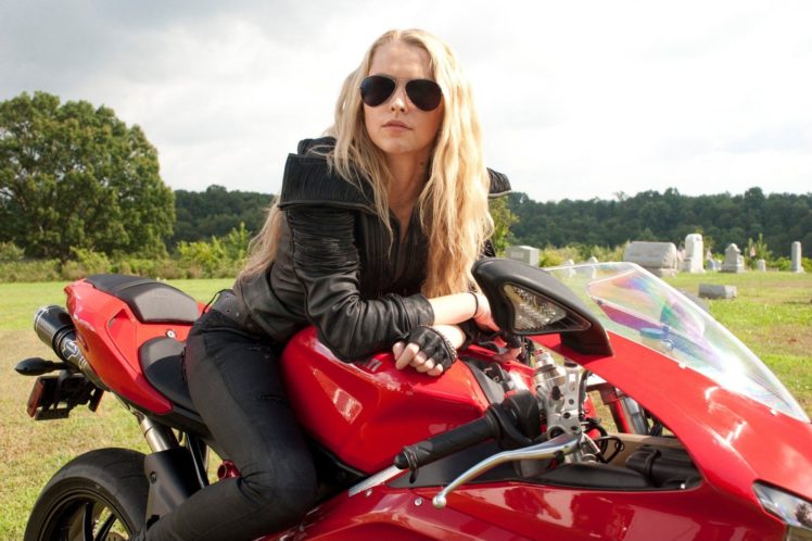 ducati, 848,  , Sportbike, Blonde, Women, Sunglasses HD Wallpaper Desktop Background