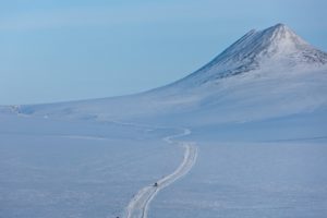 mountain, Winter, Snow, Landscape, Chukotka, Roads, Cars, Sky