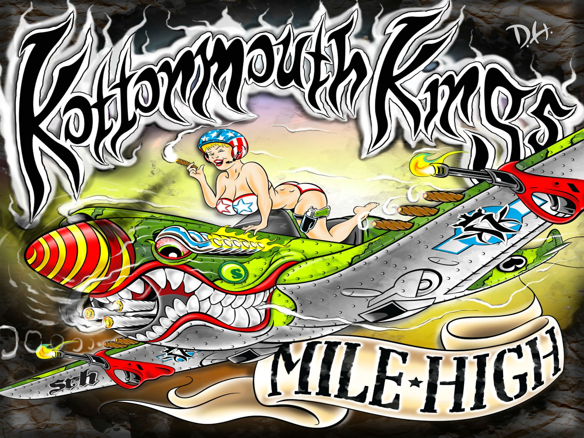 kottonmouth, Kings, Rap, Rapper, Hip, Hop, Marijuana, Drugs, 420, Psychedelic Wallpaper