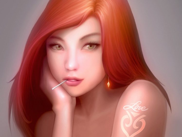 art, Wand, Red, Love, Tattoo, Hand, Girl HD Wallpaper Desktop Background