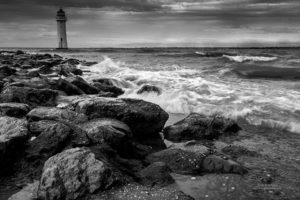 lighthouse, Ocean, Sea, Rocks