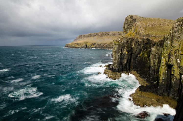 ocean, Rocks, Waves, Cliffs HD Wallpaper Desktop Background