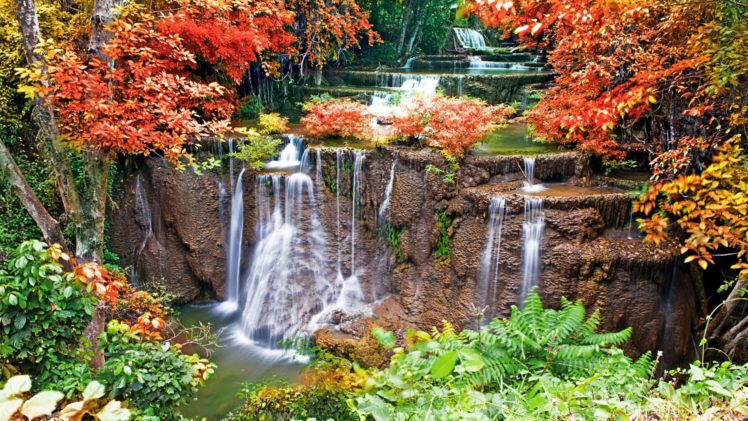 river, Trees, Autumn, Fall, Leaves HD Wallpaper Desktop Background