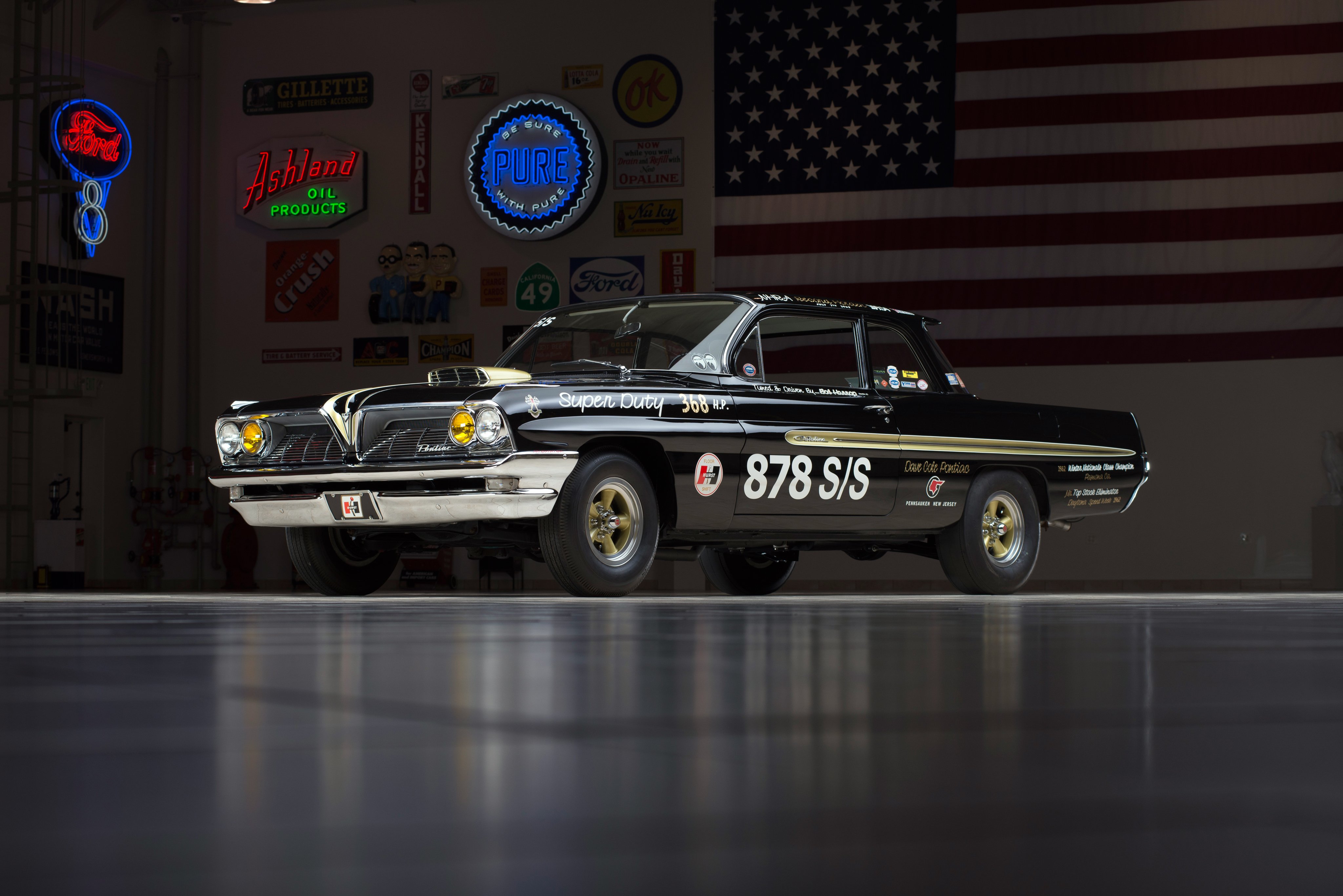 1961, Pontiac, Catalina, Super duty, 389, Factory, Lightweight,  2337 , Muscle, Classic, Hot, Rod, Rods, Drag, Race, Racing Wallpaper