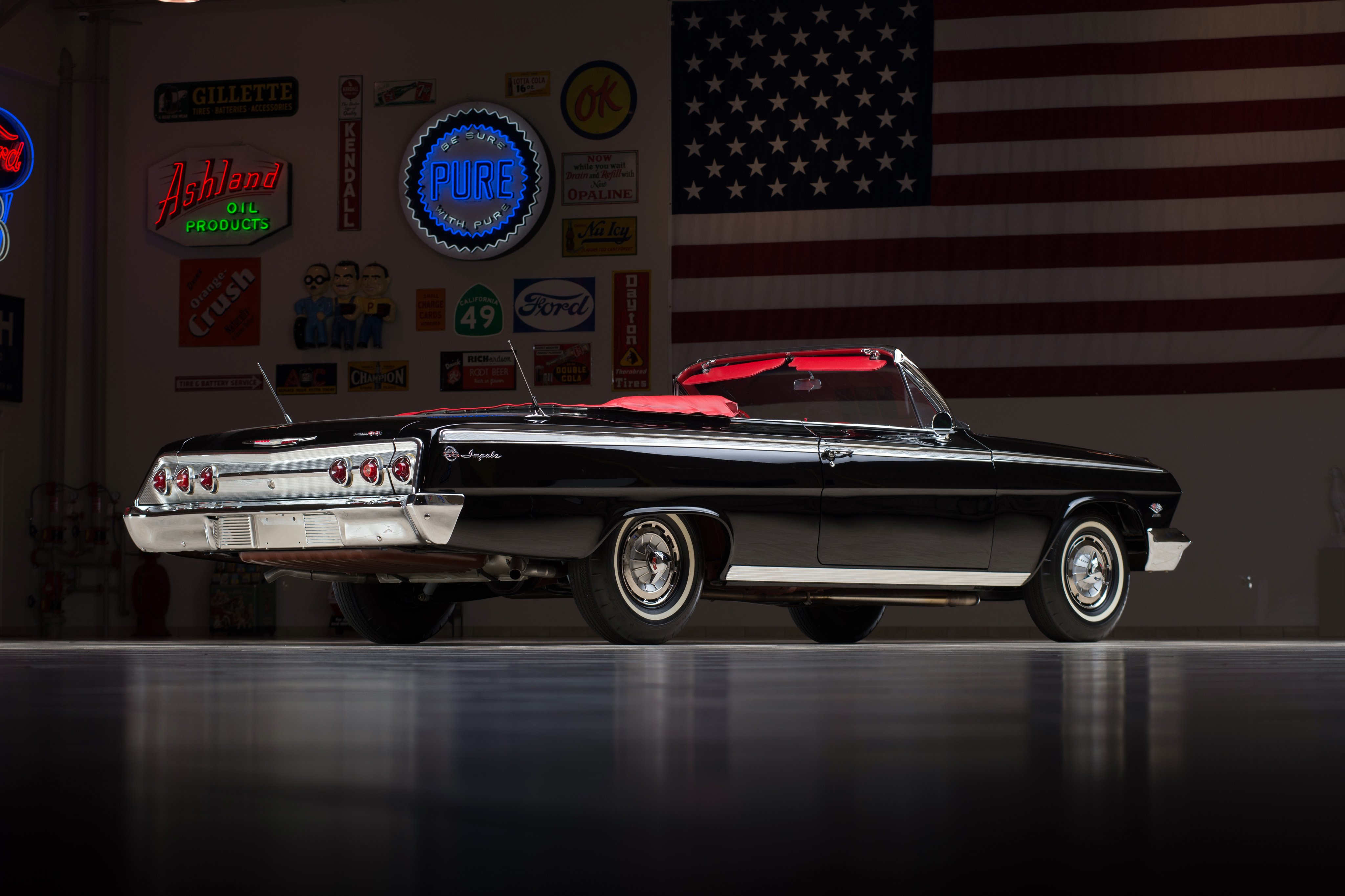 1962, Chevrolet, Impala, S s, 409, Convertible, Muscle, Classic Wallpaper