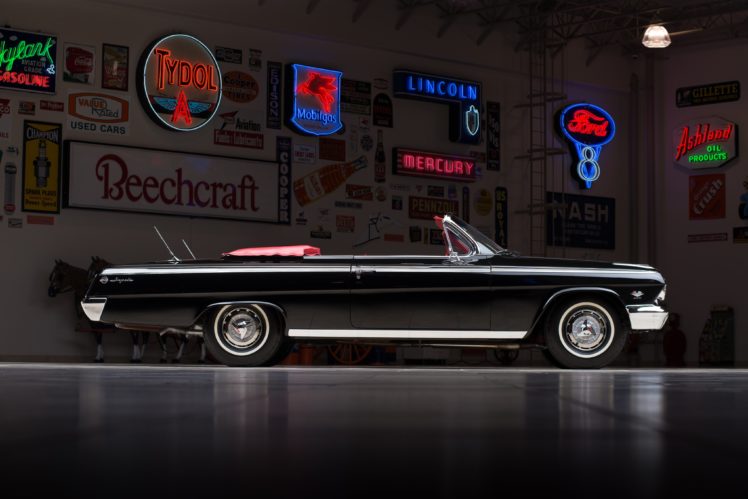 1962, Chevrolet, Impala, S s, 409, Convertible, Muscle, Classic HD Wallpaper Desktop Background