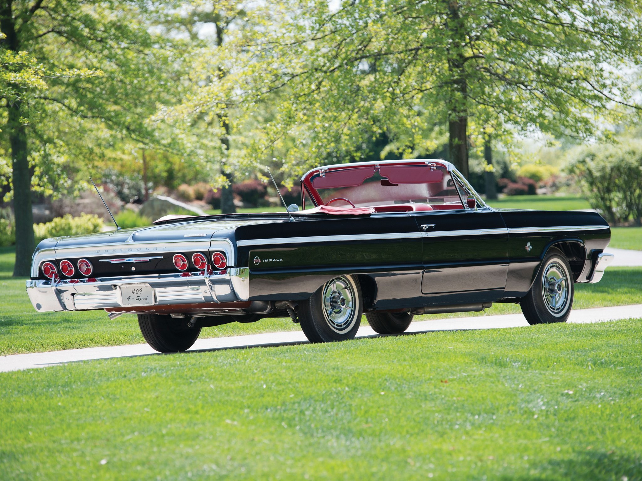 1964, Chevrolet, Impala, S s, 409, Convertible, Muscle, Classic Wallpaper