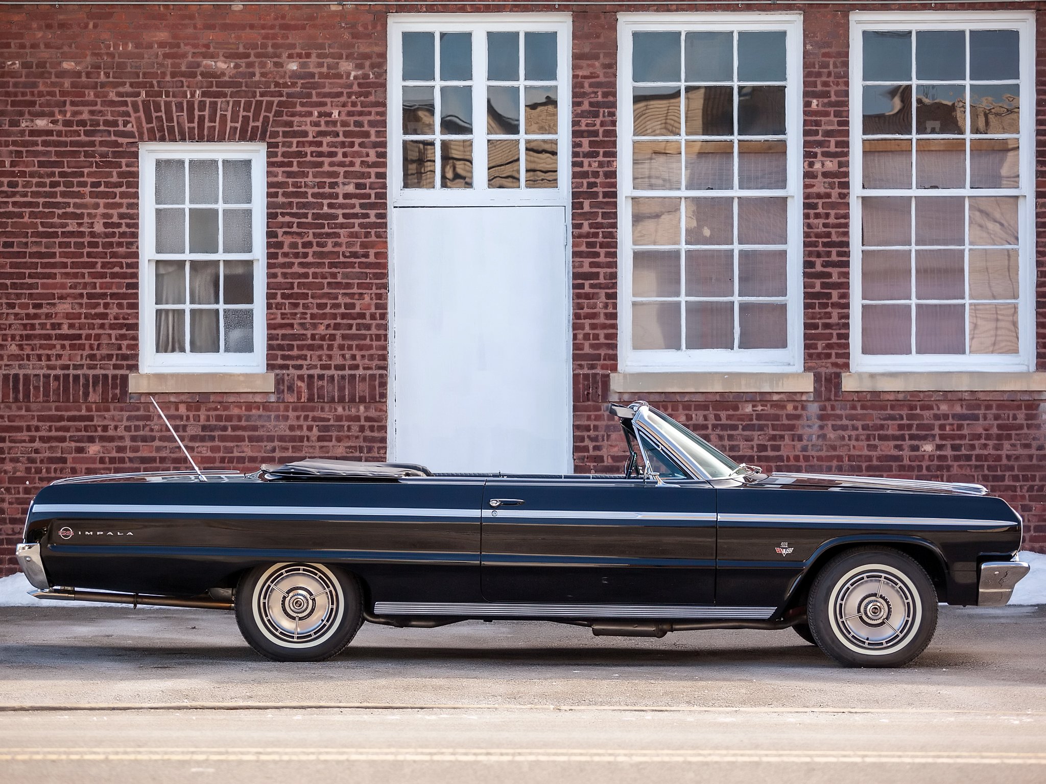 1964, Chevrolet, Impala, S s, 409, Convertible, Muscle, Classic Wallpaper