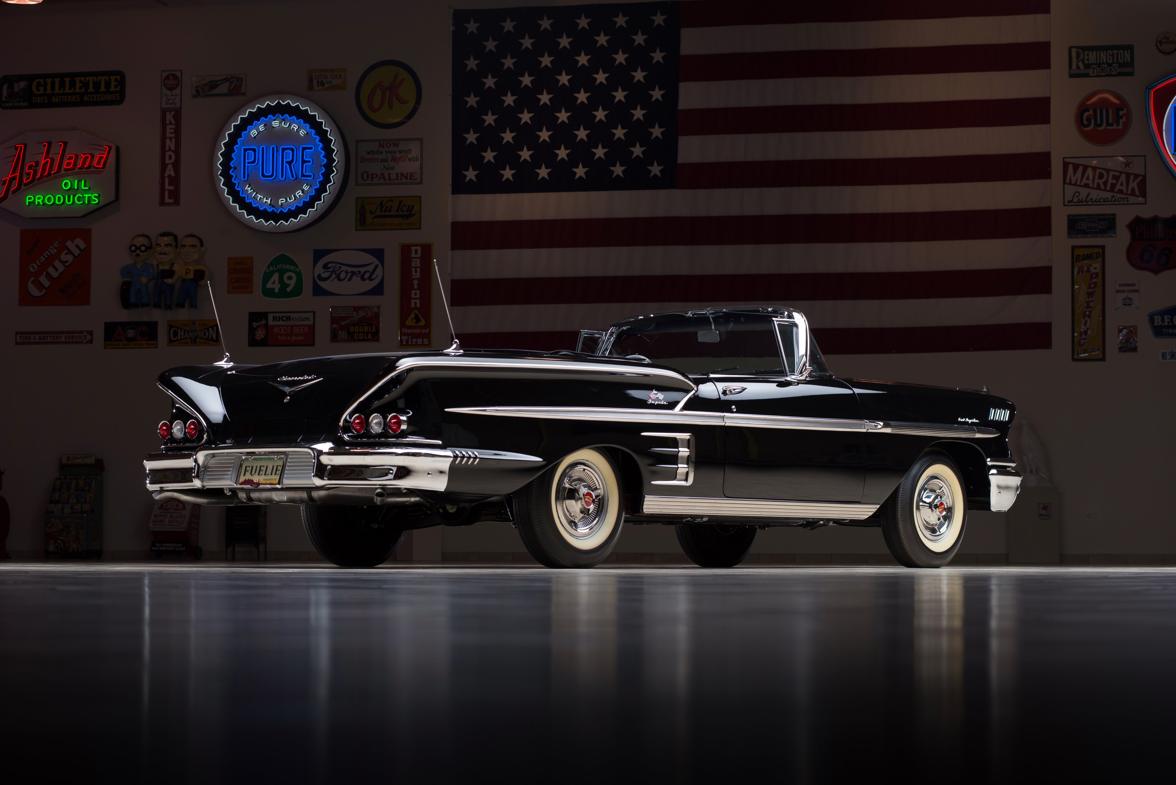1958, Chevrolet, Impala, 283, Ramjet, Convertible, Retro, Luxury Wallpaper