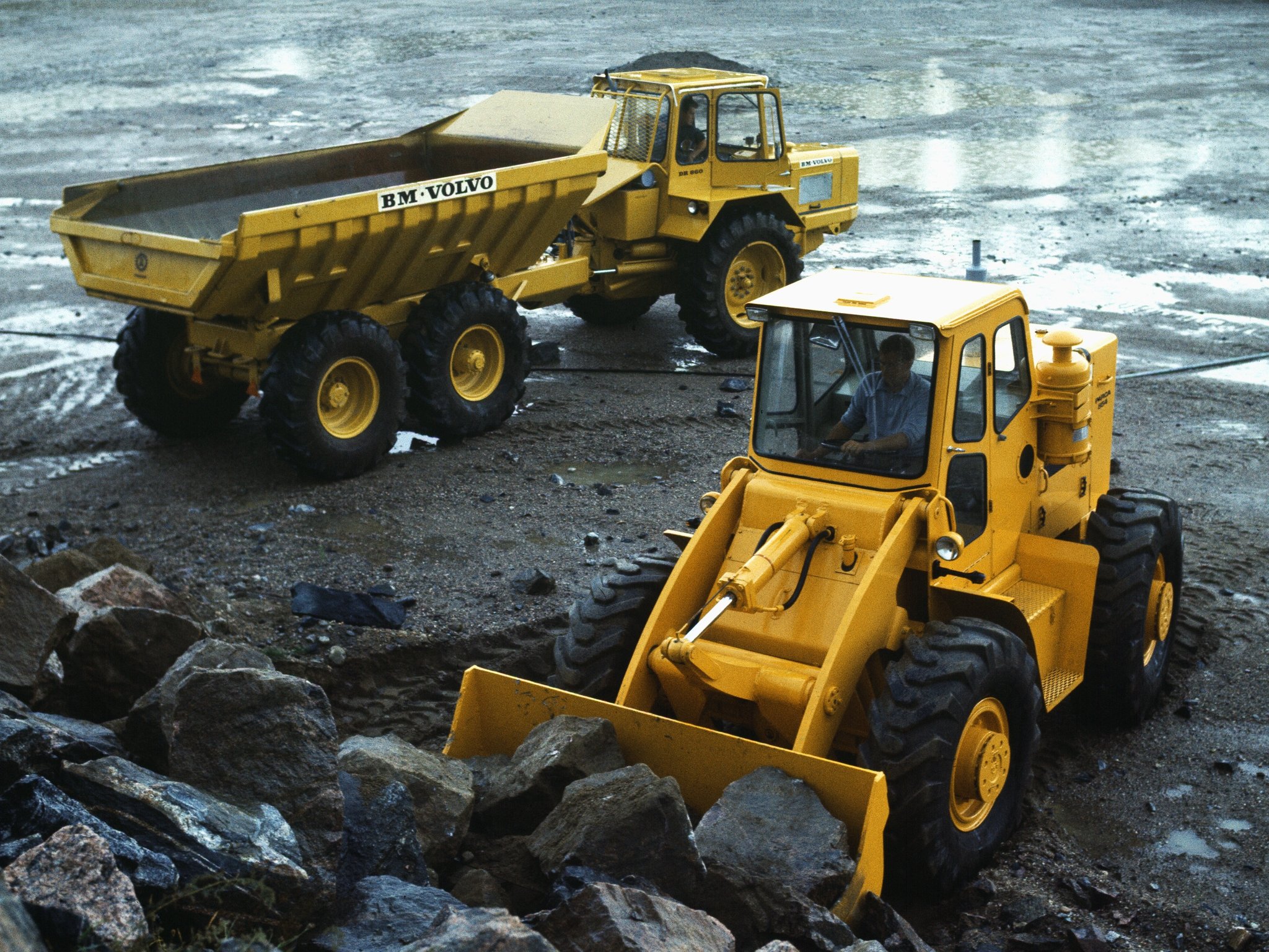 1968, Volvo, Model bm, Dr860, Quarry, Semi, Tractor, Construction Wallpaper