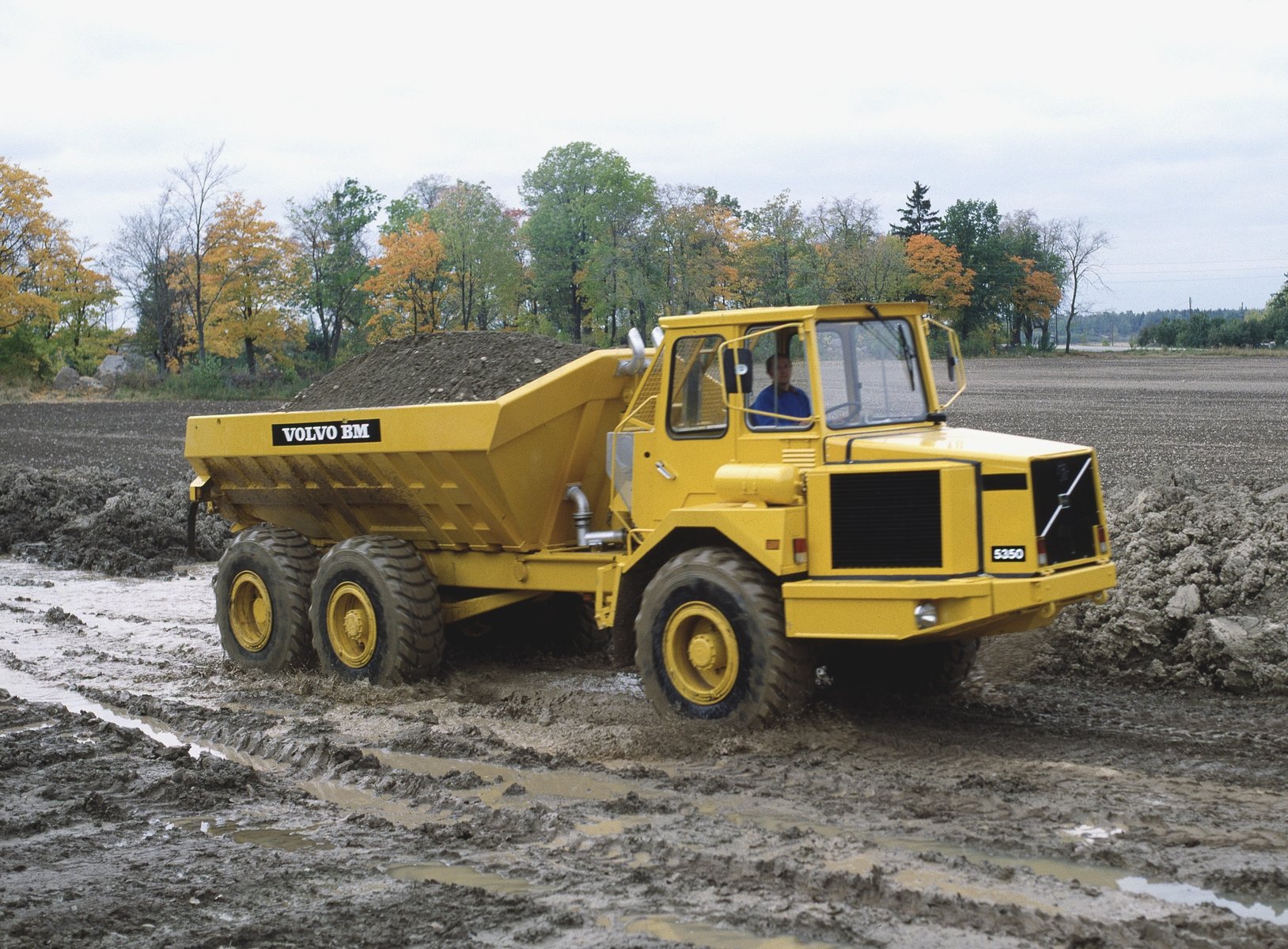 1979, Volvo, Model bm, 5350, Quarry, Construction, Semi, Tractor Wallpaper
