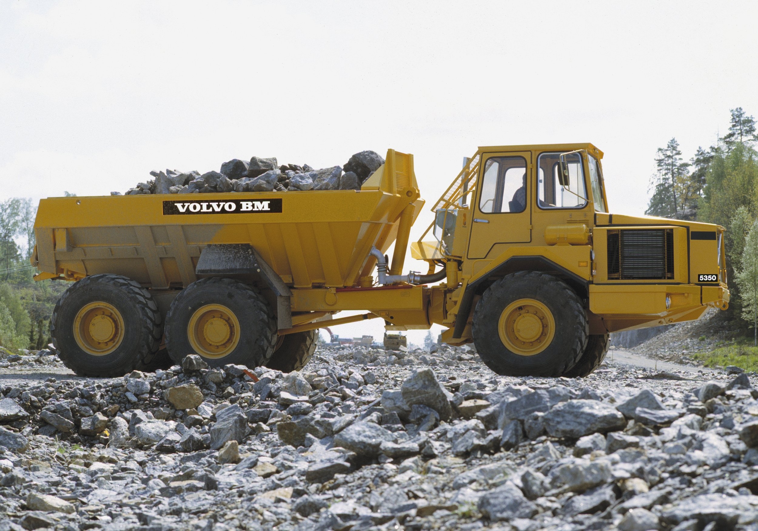 1979, Volvo, Model bm, 5350, Quarry, Construction, Semi, Tractor Wallpaper
