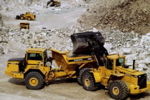 1996, Volvo, Model bm, A35c, Quarry, Construction, Semi, Tractor