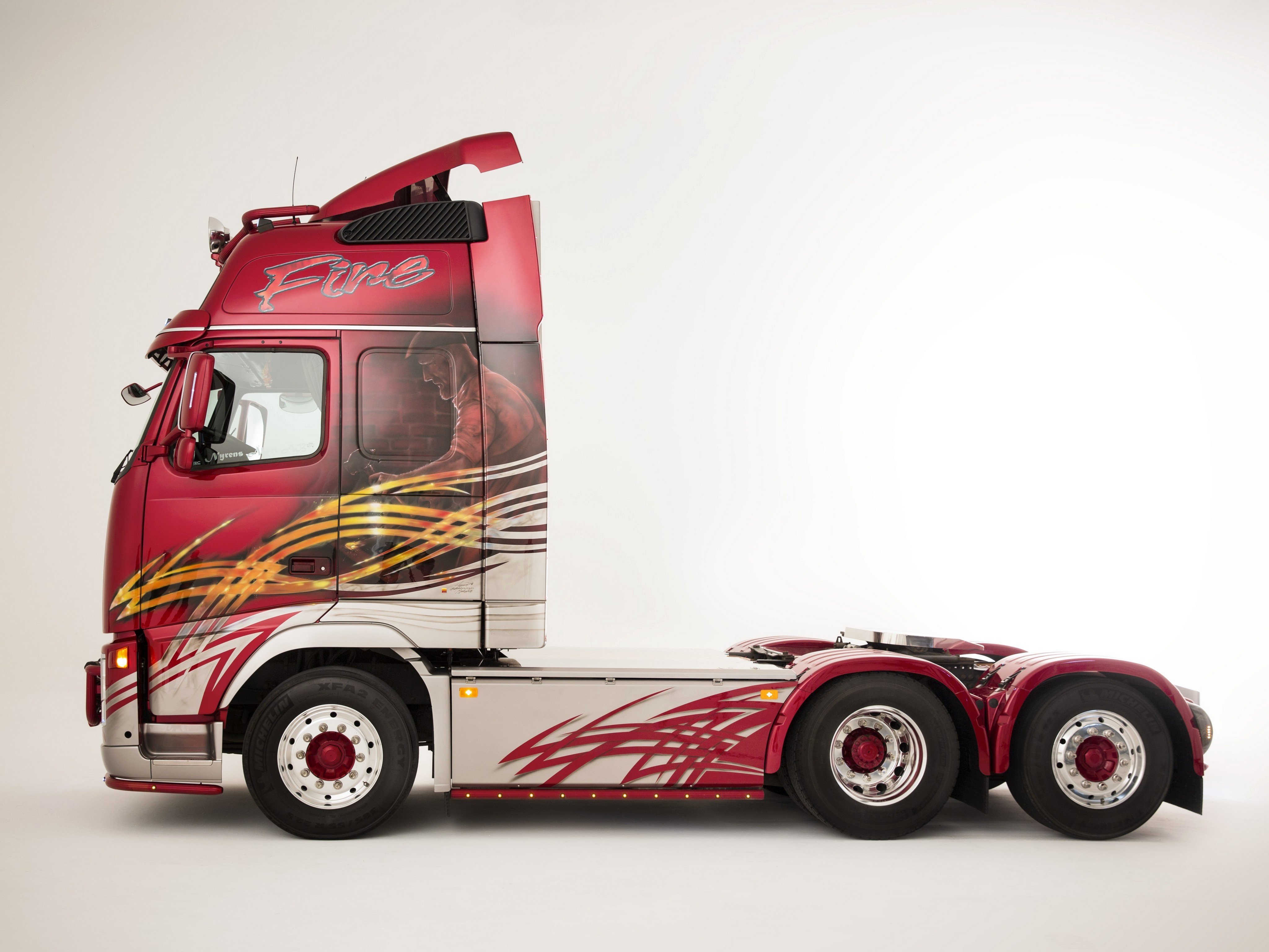 2008, Volvo, F h, Nyrens, Akeri, A b, Tuning, Semi, Tractor Wallpaper