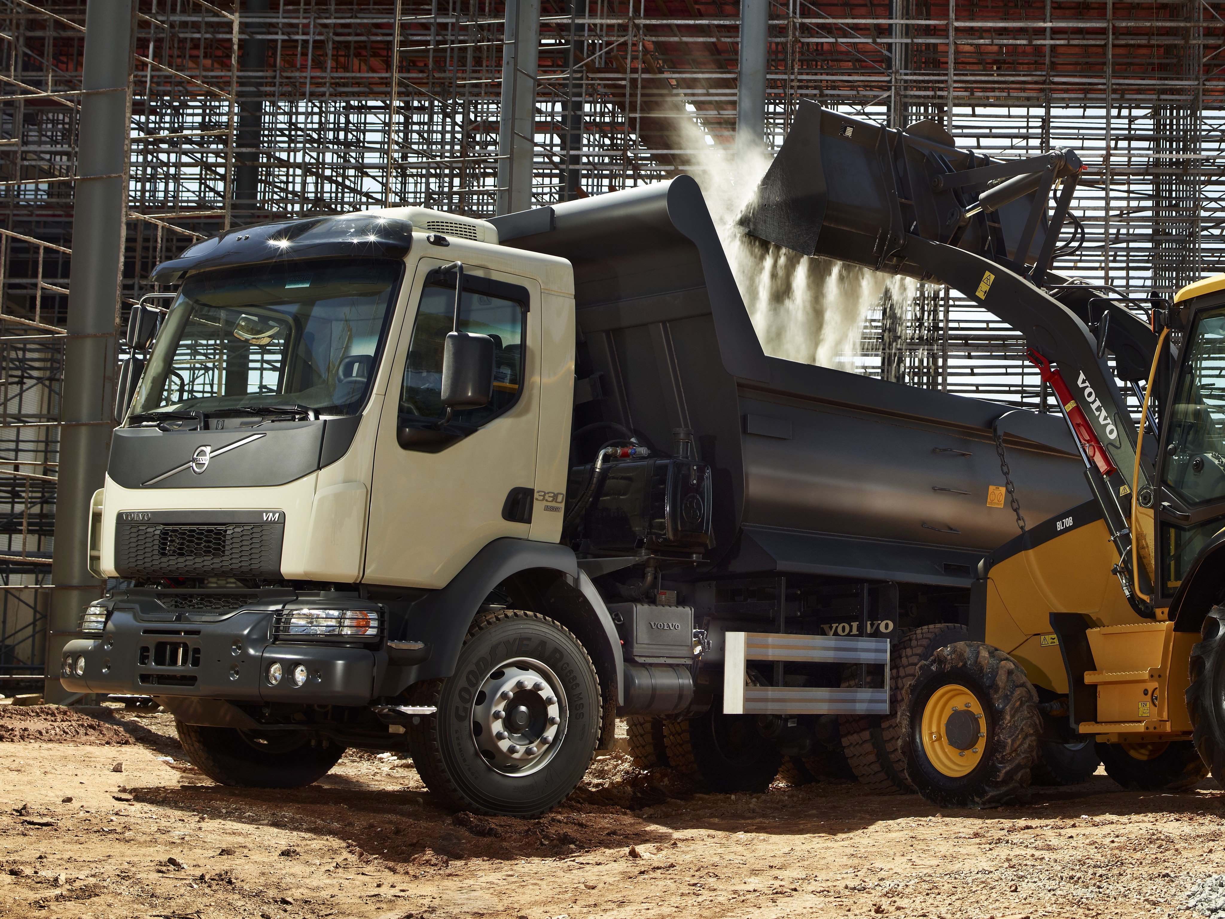 2014, Volvo, V m, 330, 6x4, Tipper, Dumptruck, Construction, Semi, Tractor Wallpaper