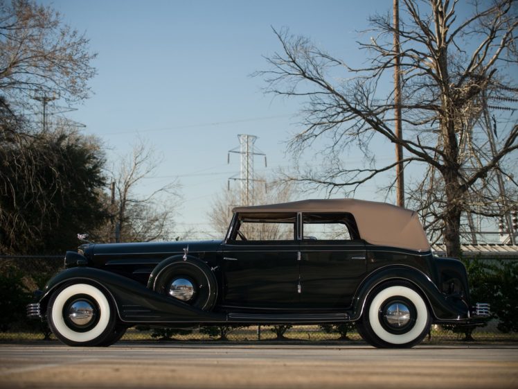 1933, Cadillac, V16, 452 c, Convertible, Phaeton, Fleetwood,  5580 , Luxury, Retro HD Wallpaper Desktop Background