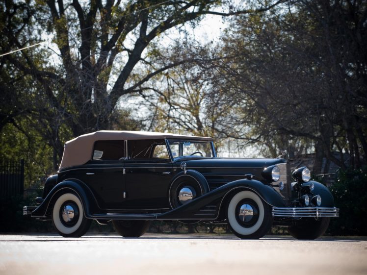 1933, Cadillac, V16, 452 c, Convertible, Phaeton, Fleetwood,  5580 , Luxury, Retro HD Wallpaper Desktop Background