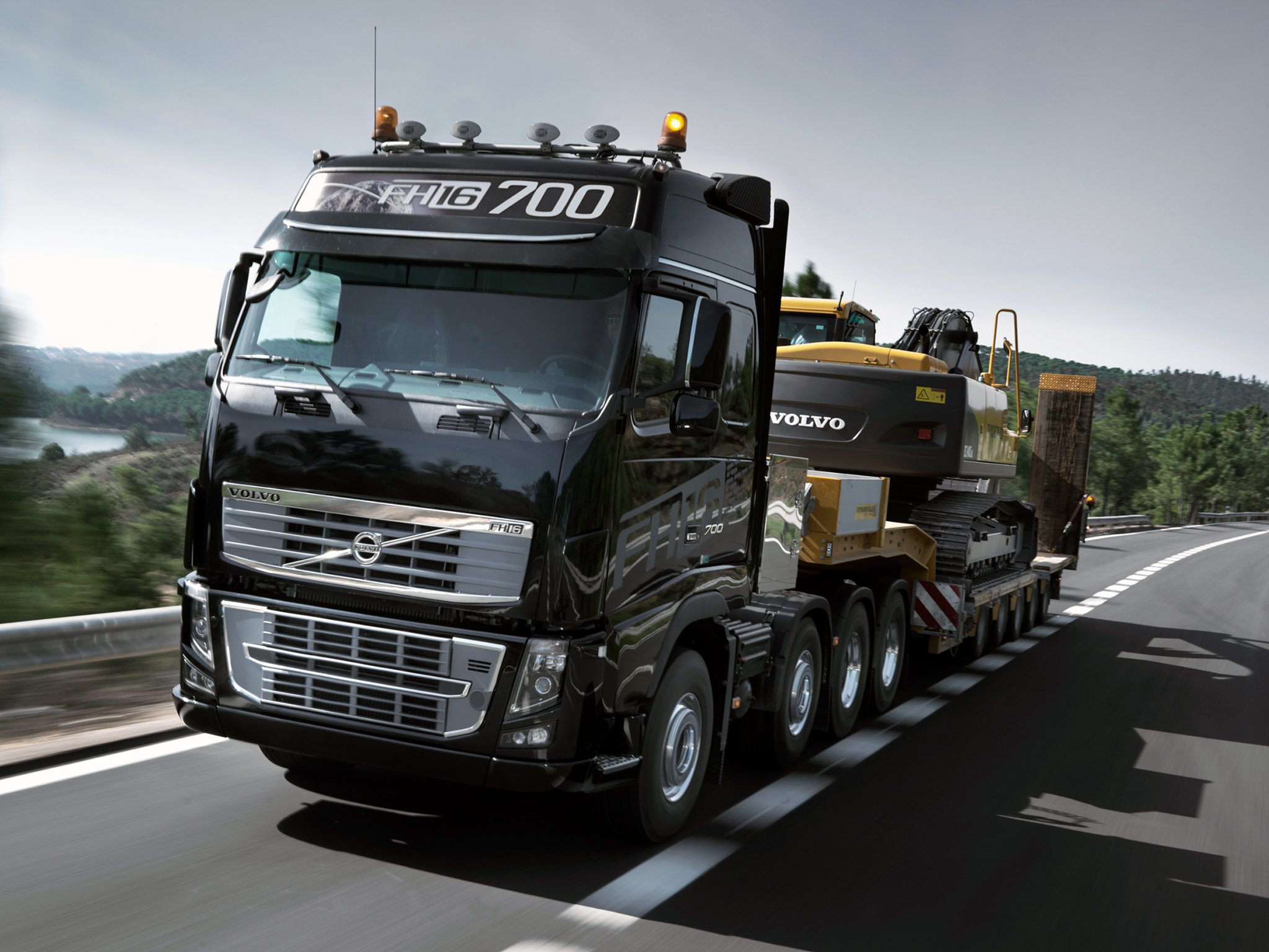 2012, Volvo, Fh16, 700, 8x4, Semi, Tractor Wallpaper