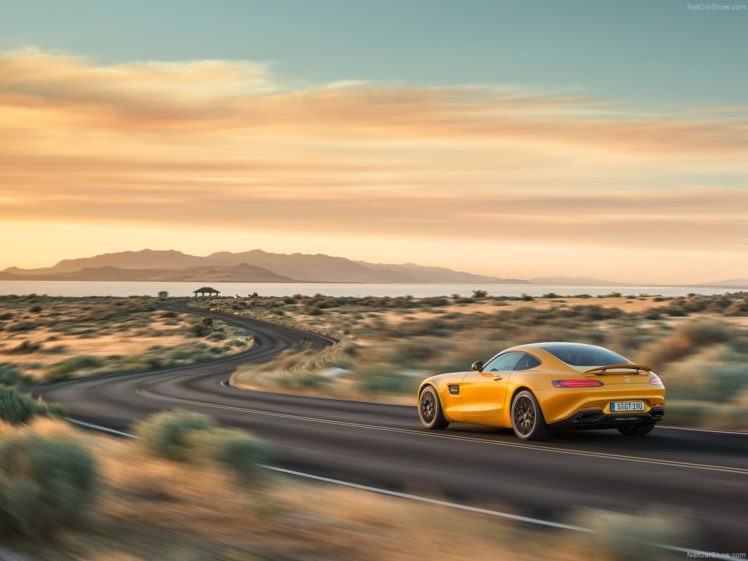 mercedes, Benz, Amg, Gt, Coupe, Cars, 2015, Germany, Yellow, Jaune HD Wallpaper Desktop Background