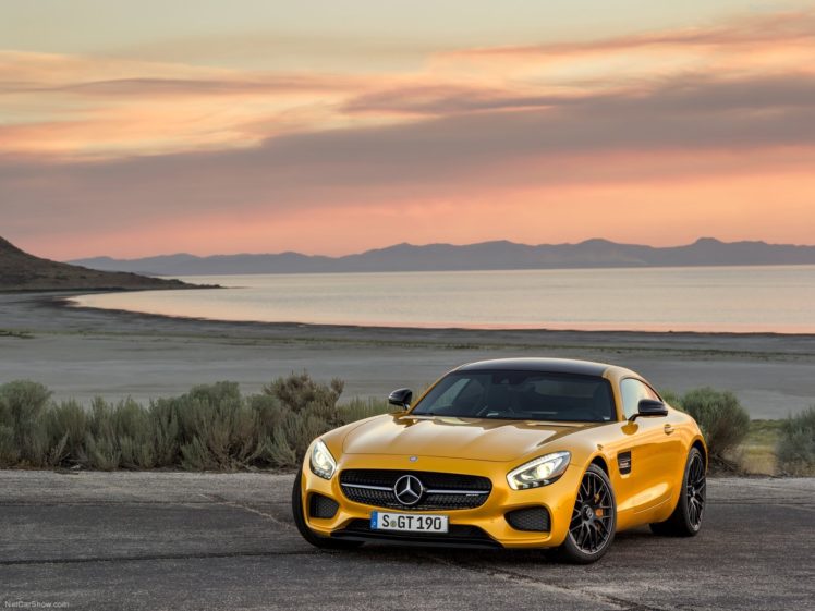 mercedes, Benz, Amg, Gt, Coupe, Cars, 2015, Germany, Yellow, Jaune HD Wallpaper Desktop Background