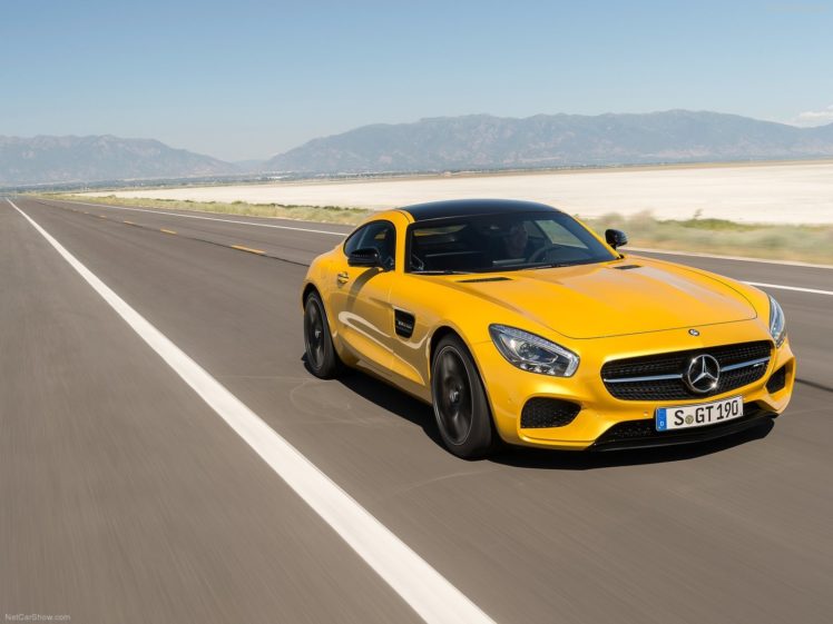 mercedes, Benz, Amg, Gt, Coupe, Cars, 2015, Germany, Yellow, Jaune HD Wallpaper Desktop Background