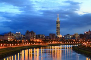 china, Taiwan, Taipei, City, River, Night, Sky, Clouds, Lights, Reflection, Buildings, Skyscraper, Sky, Clouds