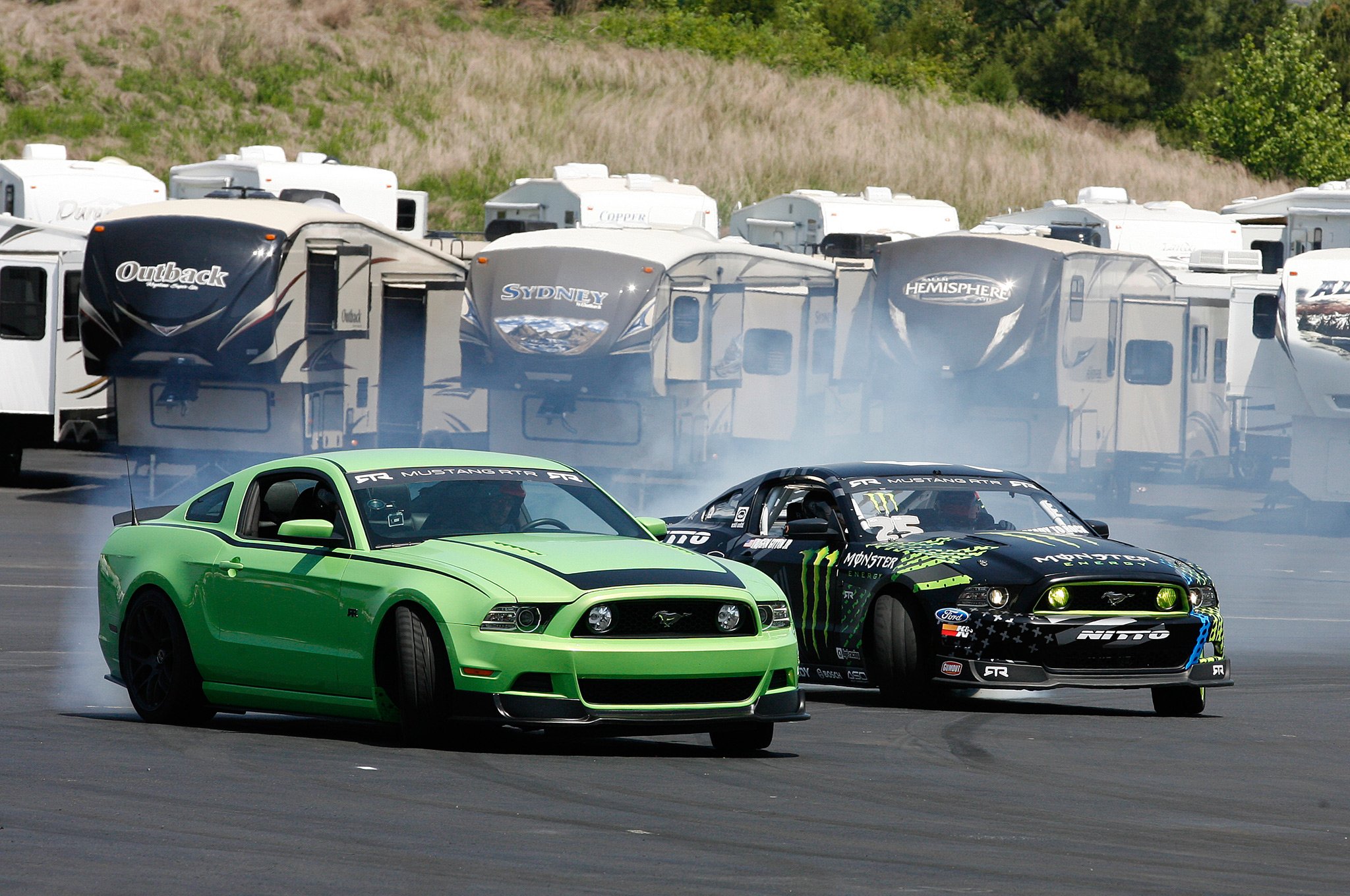 ford, Mustang, Rtr, Monster, Energy, Drift, Race, Racing Wallpaper