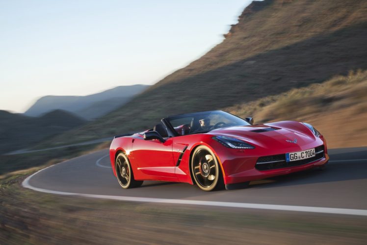 2015, Chevy, Chevrolet, Corvette, Stingray, Convertible, Cabriolet, Red, Usa, Cars HD Wallpaper Desktop Background