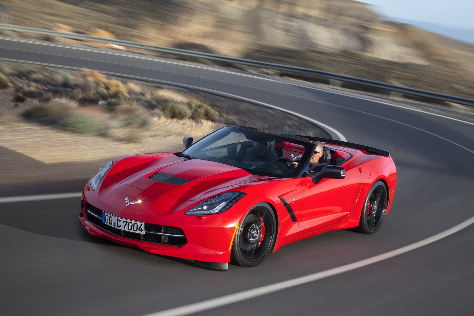 2015, Chevy, Chevrolet, Corvette, Stingray, Convertible, Cabriolet, Red ...