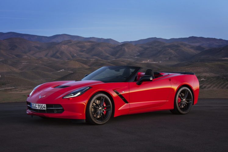 2015, Chevy, Chevrolet, Corvette, Stingray, Convertible, Cabriolet, Red, Usa, Cars HD Wallpaper Desktop Background
