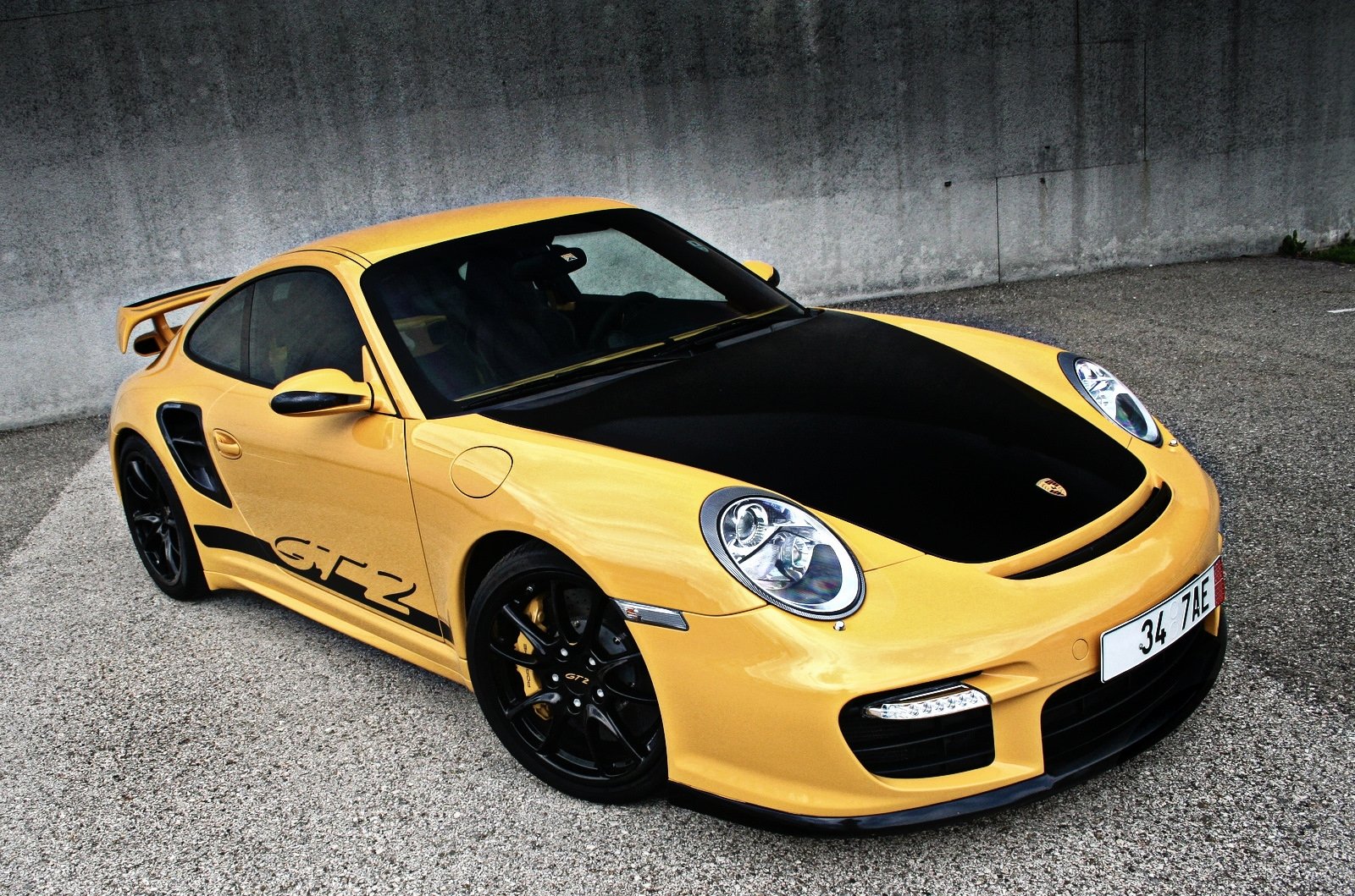 911, Cars, Coupe, Germany, Gt2, Gt2, Rs, Porsche, Jaune Wallpaper