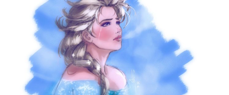 frozen, Elsa, Snow, Queen, Arendelle, Cry, Blue, Girl, Movie HD Wallpaper Desktop Background