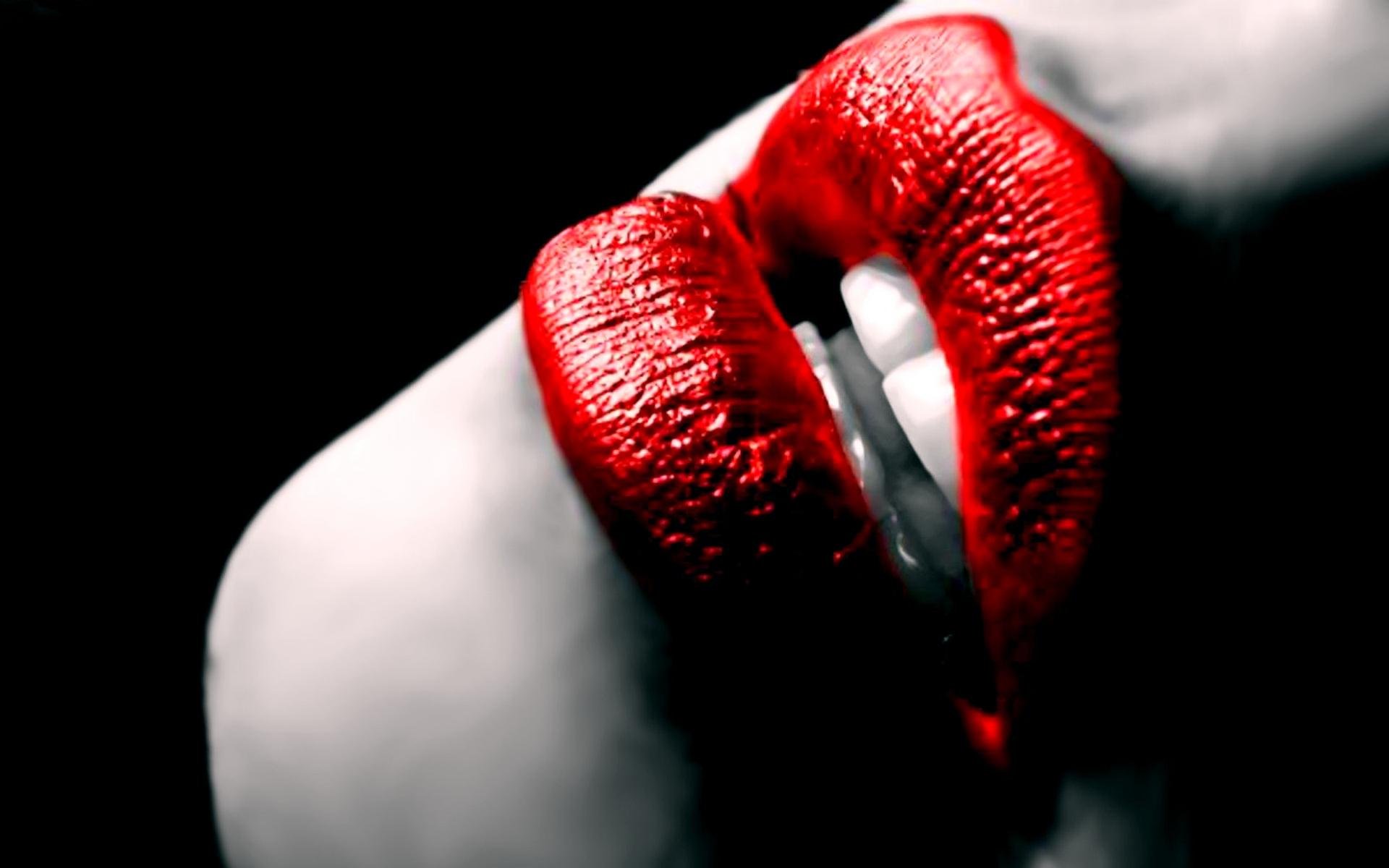 lips,  , Sensual, Red Wallpaper