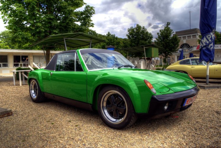 porsche, 914, 916, Coupe, Classic, Cars, Germany, Green, Vert HD Wallpaper Desktop Background