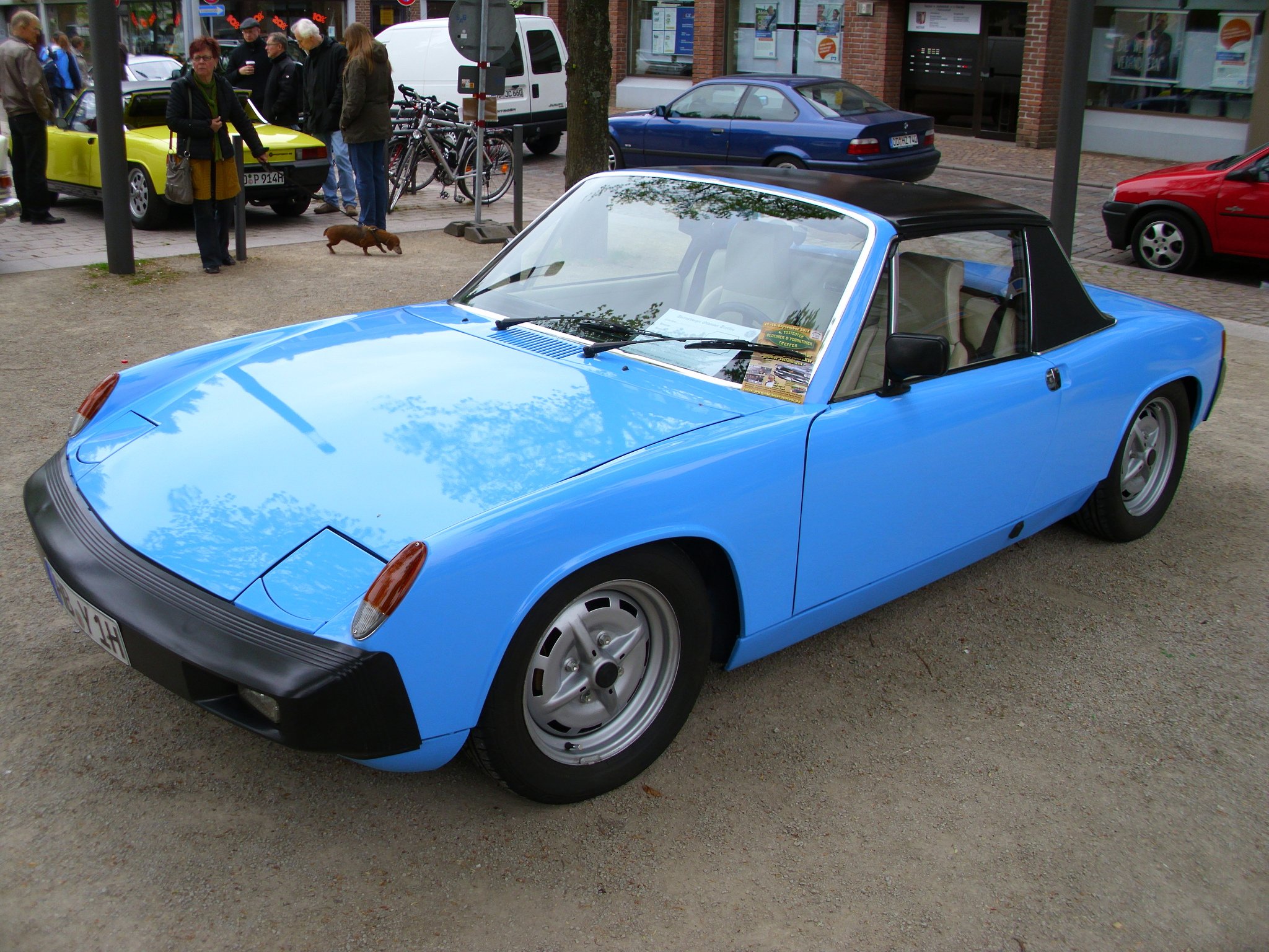 porsche, 914, 916, Coupe, Classic, Cars, Germany, Blue, Bleu Wallpaper