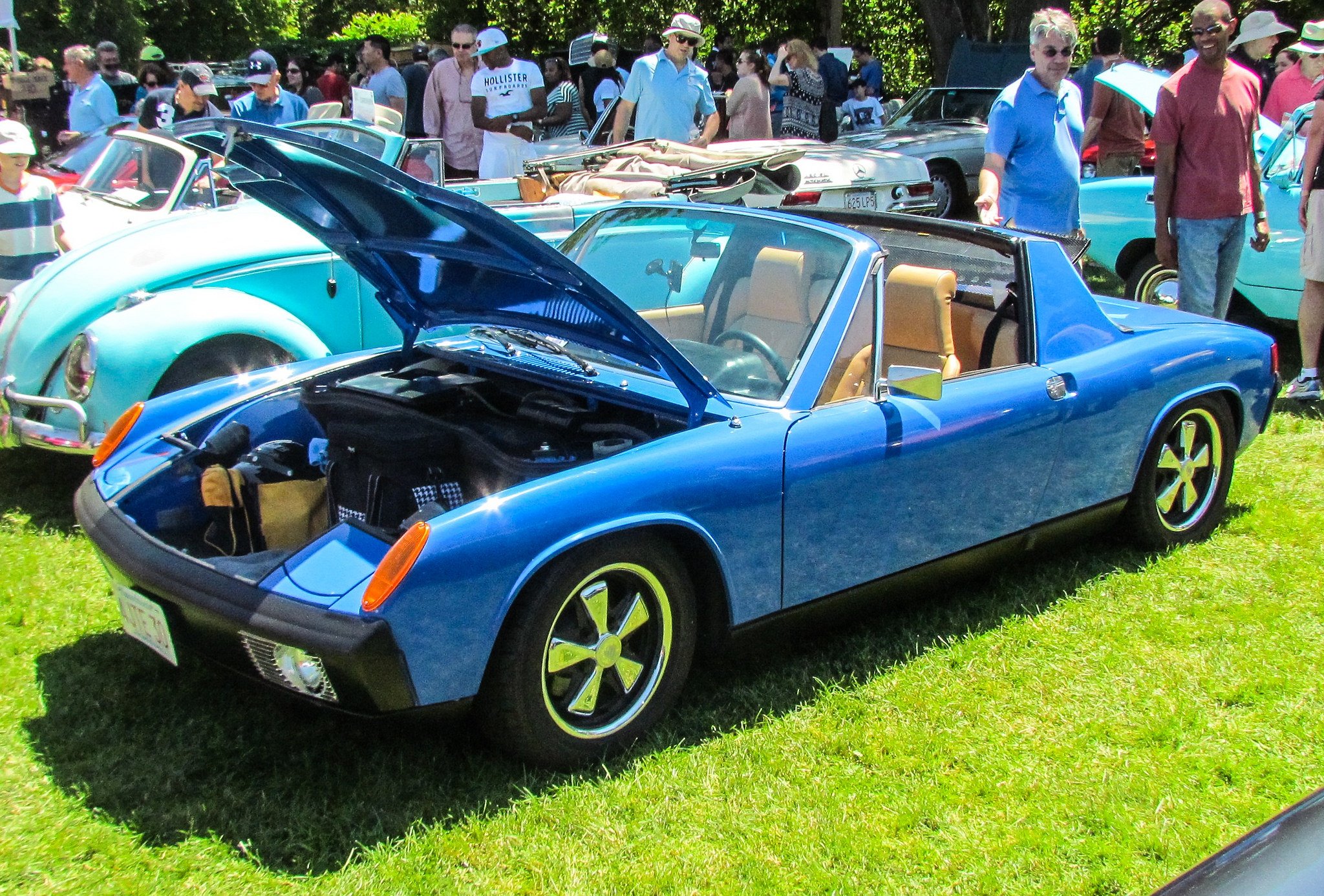 porsche, 914, 916, Coupe, Classic, Cars, Germany, Blue, Bleu Wallpaper