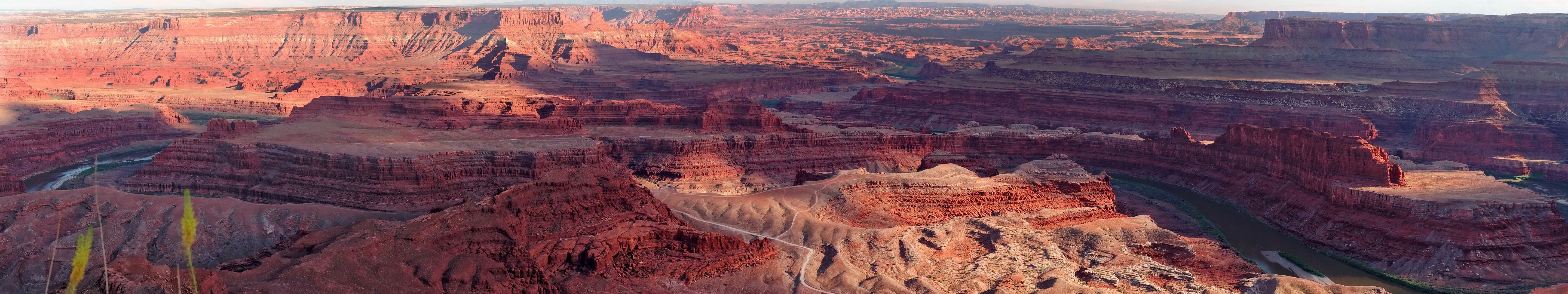 triple, Monitor, Multi, Screen, Multiple, Canyon Wallpaper