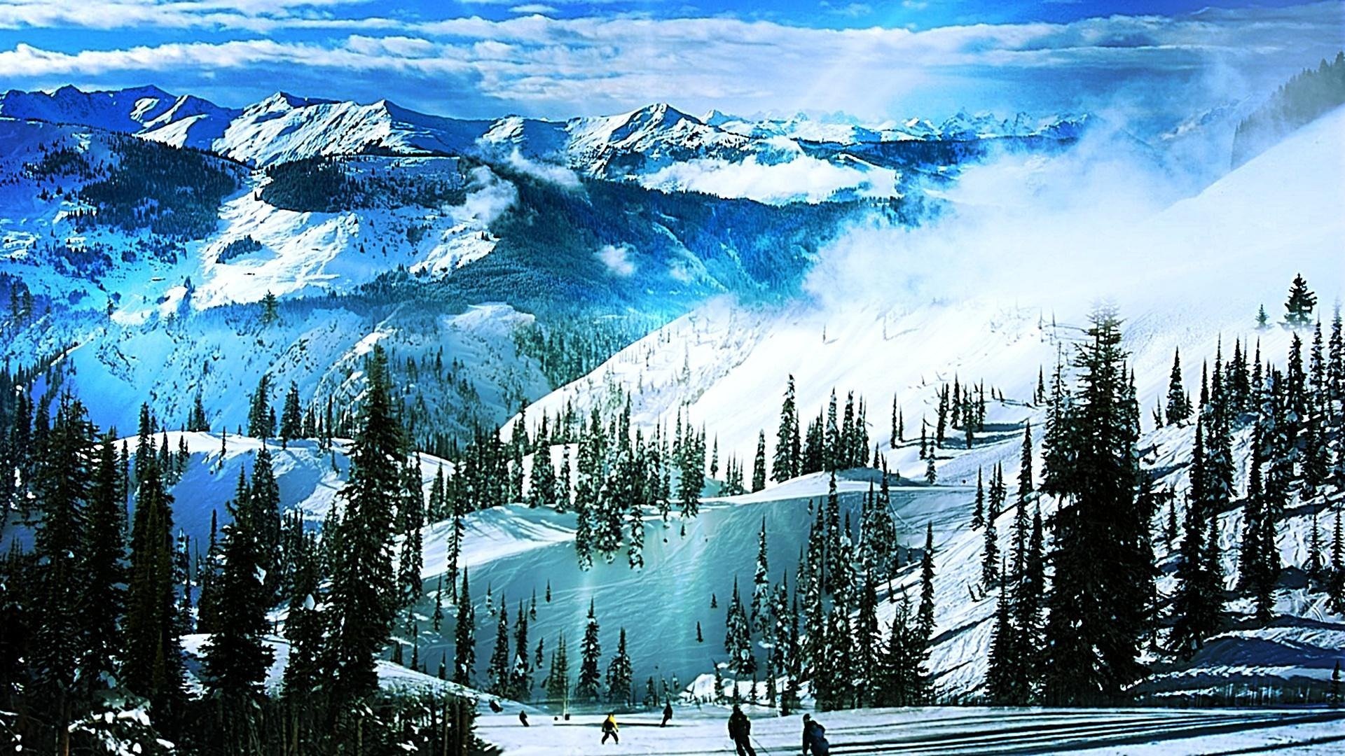 skiing, Winter, Snow, Ski, Mountains Wallpaper
