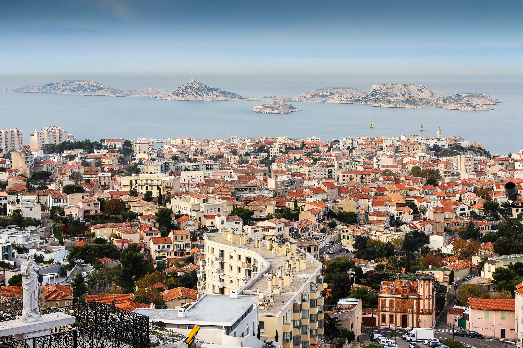 marseille, France, Provence, 13, Cities, Monuments, Panorama, Panoramic, Urban, Architecture ...
