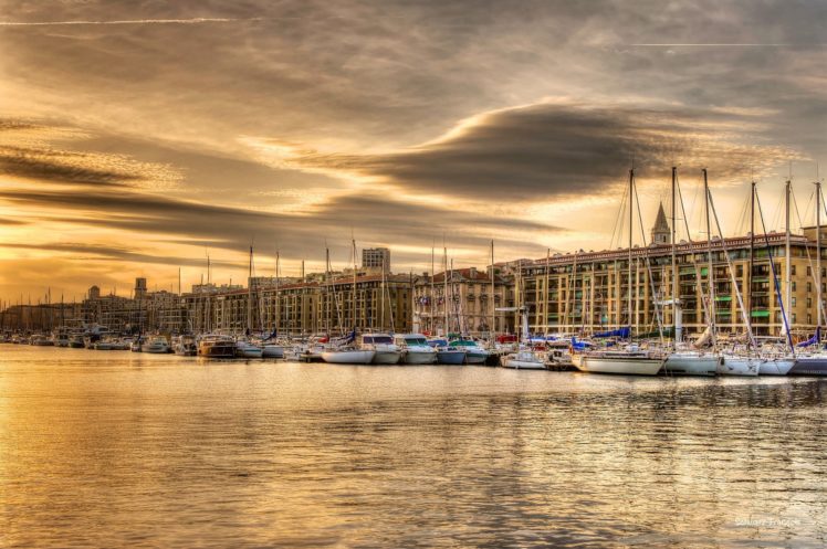 marseille, France, Provence, 13, Cities, Monuments, Panorama, Panoramic, Urban, Architecture, Port, Sea, Vieux, Harbor HD Wallpaper Desktop Background