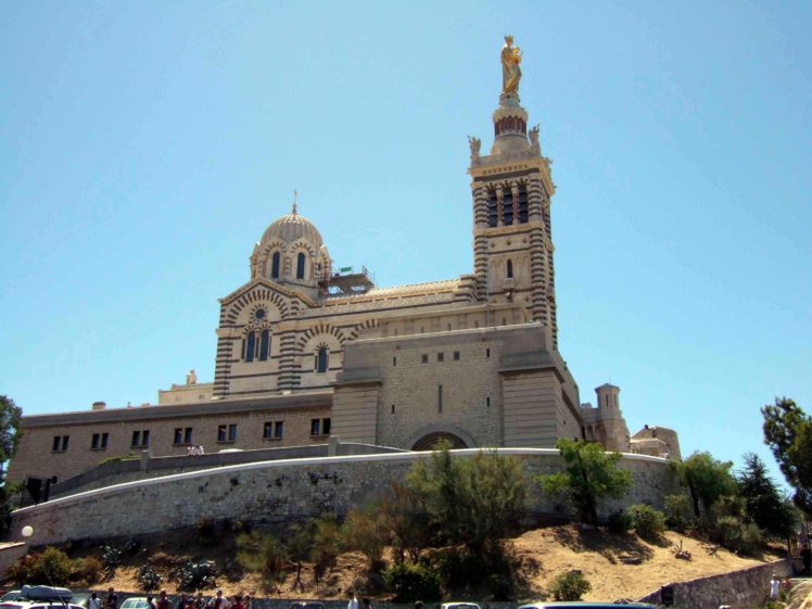 basilique, Notre dame de la garde, Temple, Architecture, Cities, France, Marseille, Monuments, Panorama, Panoramic, Provence, Urban, 13 HD Wallpaper Desktop Background