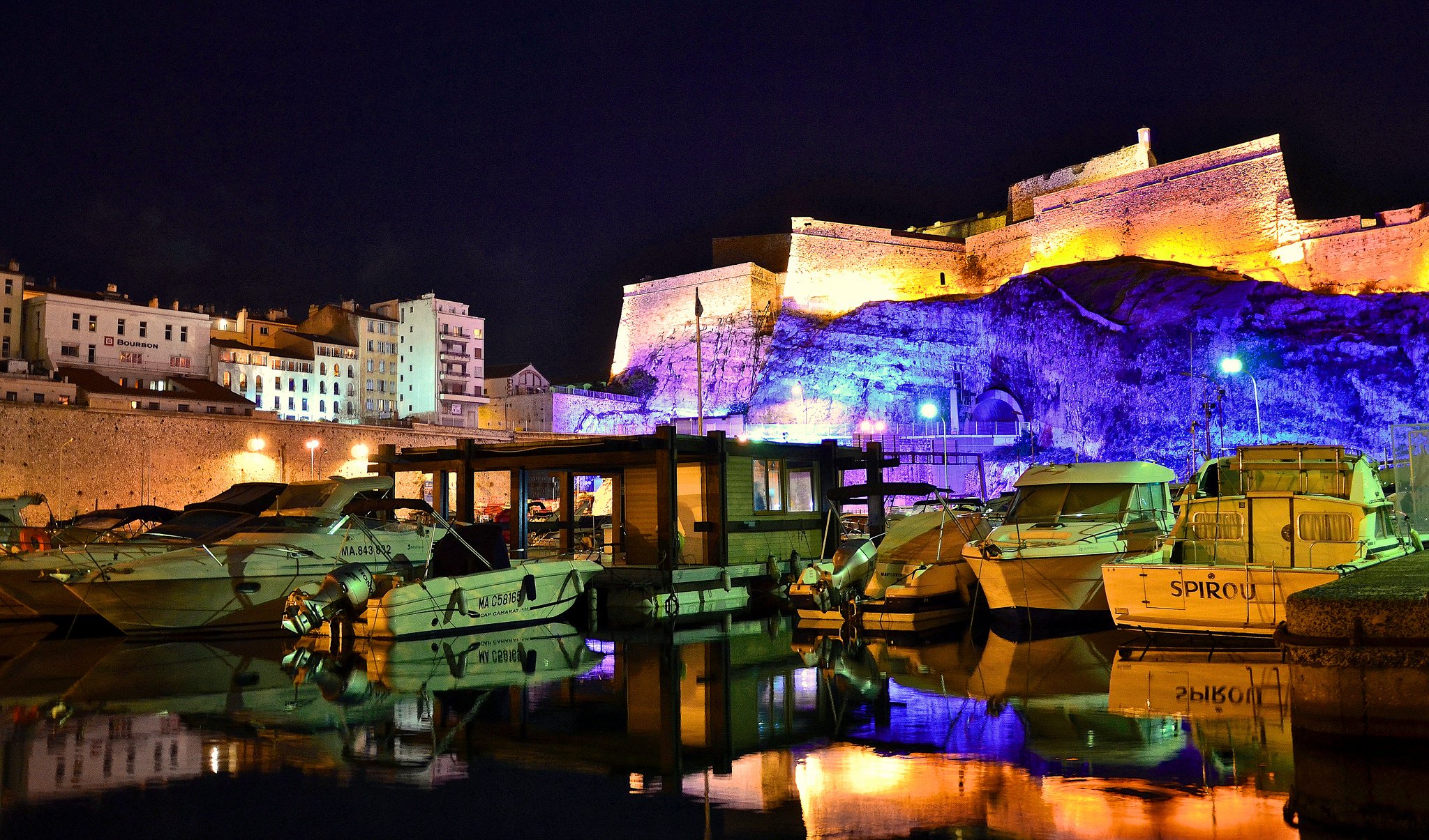 architecture, Cities, France, Marseille, Monuments, Panorama, Panoramic, Provence, Urban, Night, Light Wallpaper