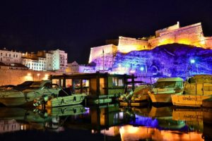 architecture, Cities, France, Marseille, Monuments, Panorama, Panoramic, Provence, Urban, Night, Light