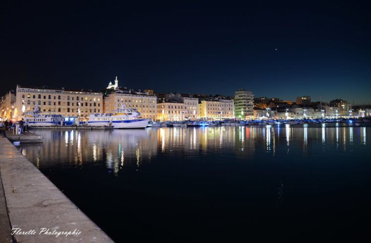 architecture, Cities, France, Marseille, Monuments, Panorama, Panoramic, Provence, Urban, Night, Light HD Wallpaper Desktop Background