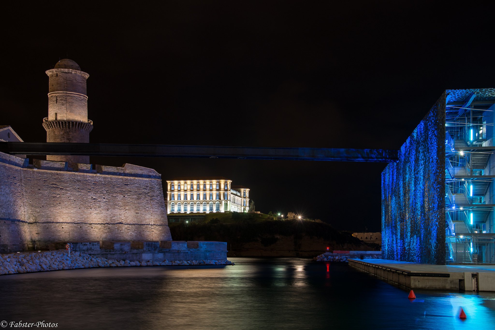 architecture, Cities, France, Marseille, Monuments, Panorama, Panoramic, Provence, Urban, Night, Light Wallpaper