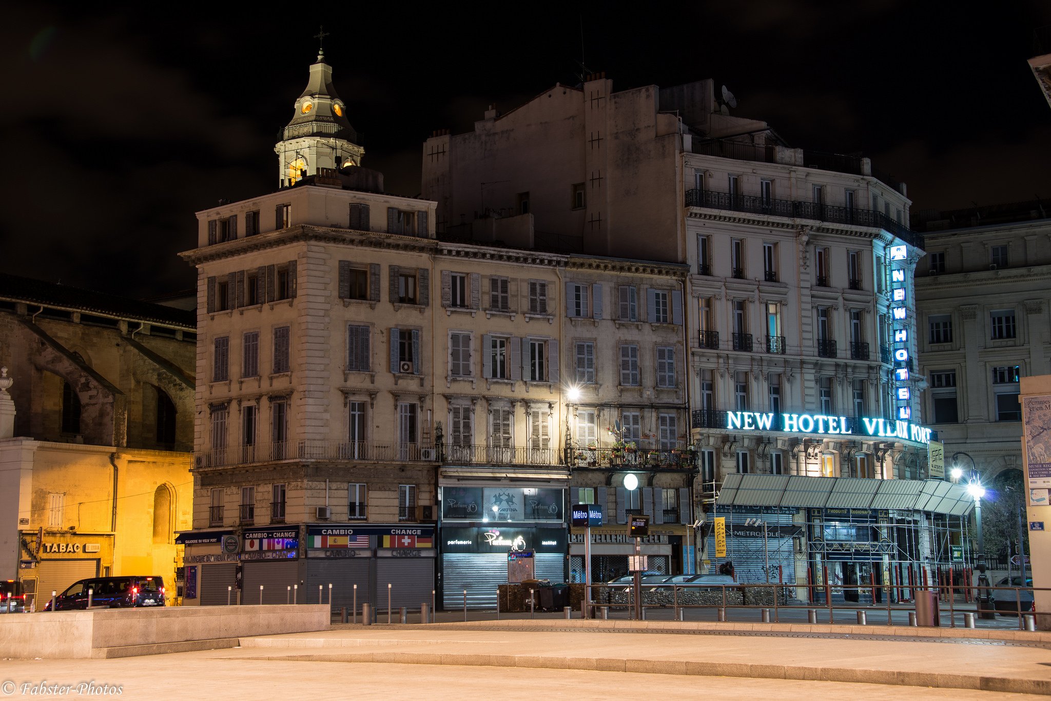 architecture, Cities, France, Marseille, Monuments, Panorama, Panoramic, Provence, Urban, Night, Light Wallpaper