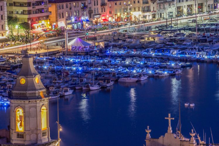 architecture, Cities, France, Marseille, Monuments, Panorama, Panoramic, Provence, Urban, Night, Light HD Wallpaper Desktop Background