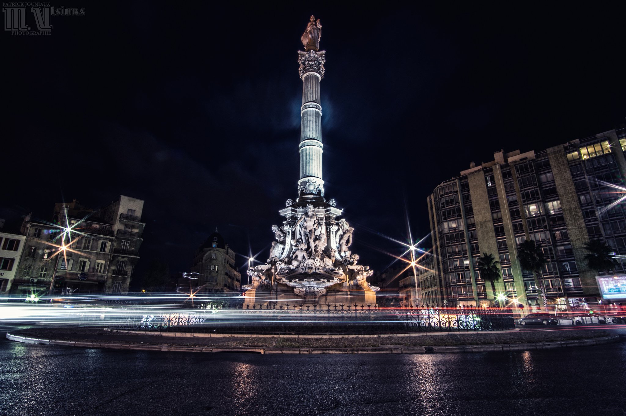 architecture, Cities, France, Marseille, Monuments, Panorama, Panoramic, Provence, Urban, Night, Light Wallpaper